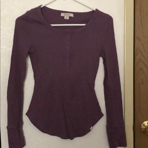 Adam Levine long sleeve waffle shirt